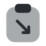 Clipboard Import SVG Icon